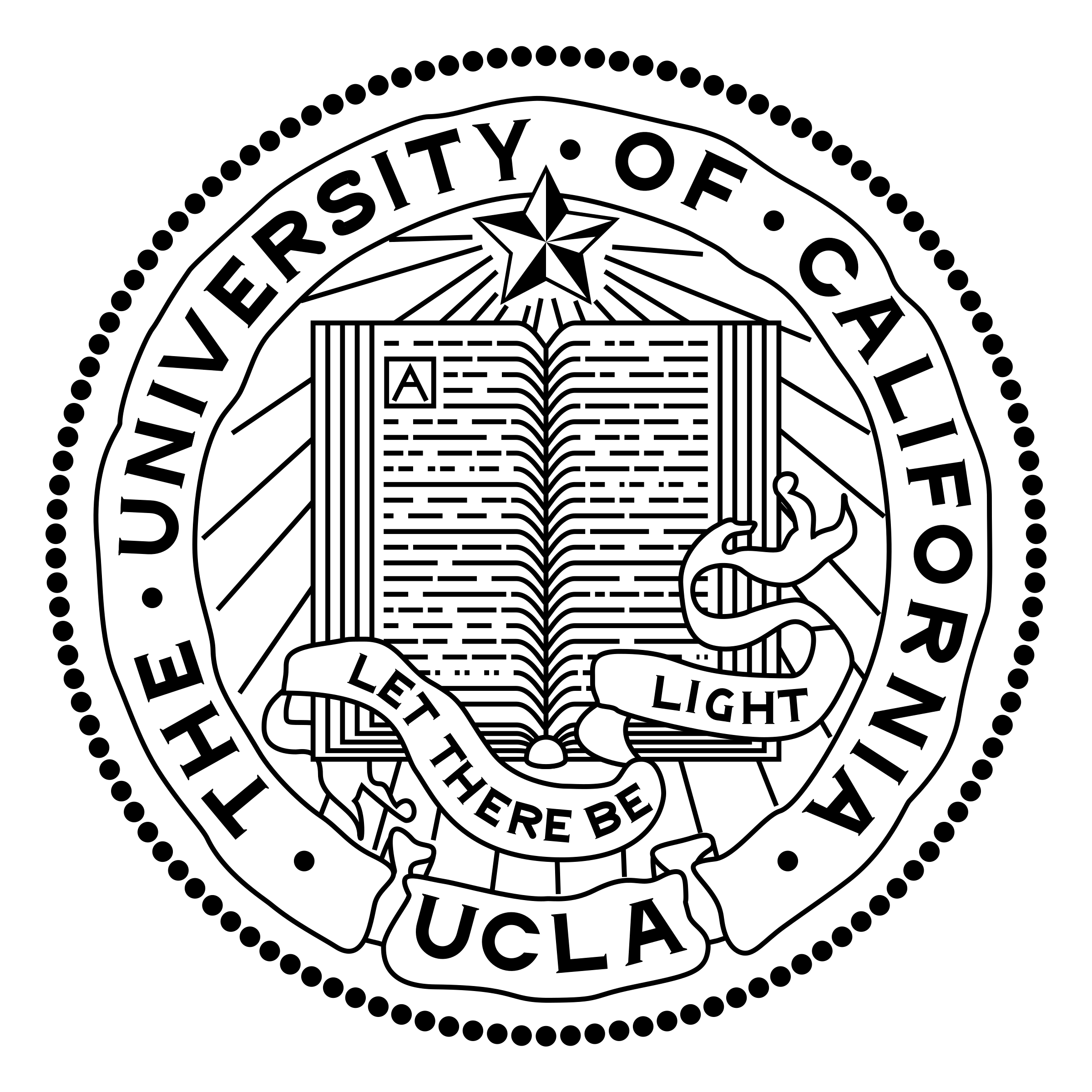 ucla logo black and white
